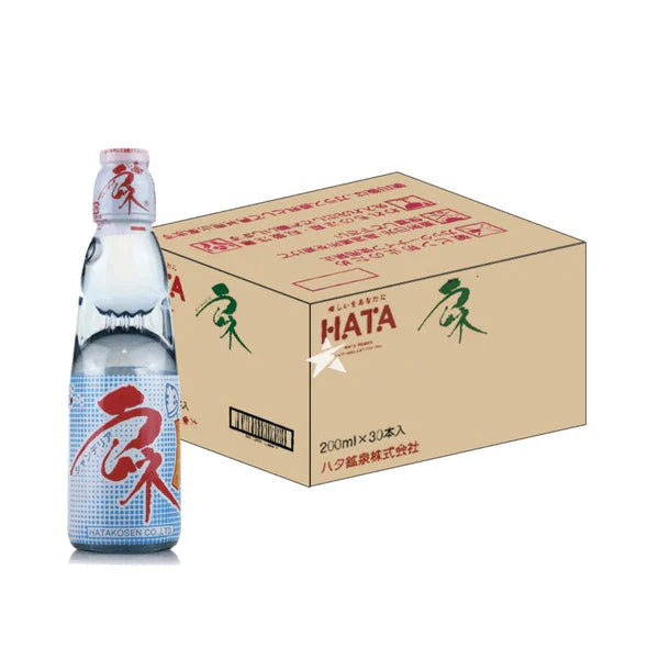 Hata Ramune Japanese Soda Original Flavor Carton (30 Bottles)