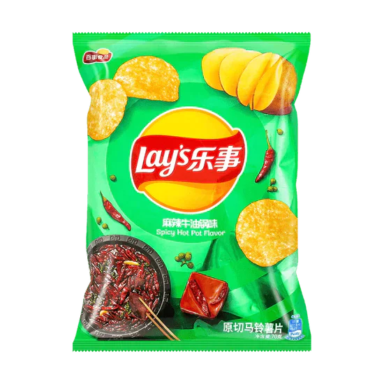 Lays Spicy Hot Pot Flavor Potato Chips